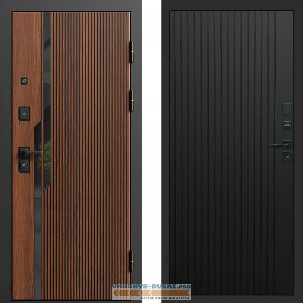 Termo Door Флекс Бетон Flat Черный кварц